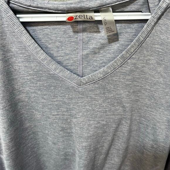 Zella Women's To & Fro Long Sleeve Hooded Lightweight Pullover Purple/Gray Sz S - Picture 5 of 10